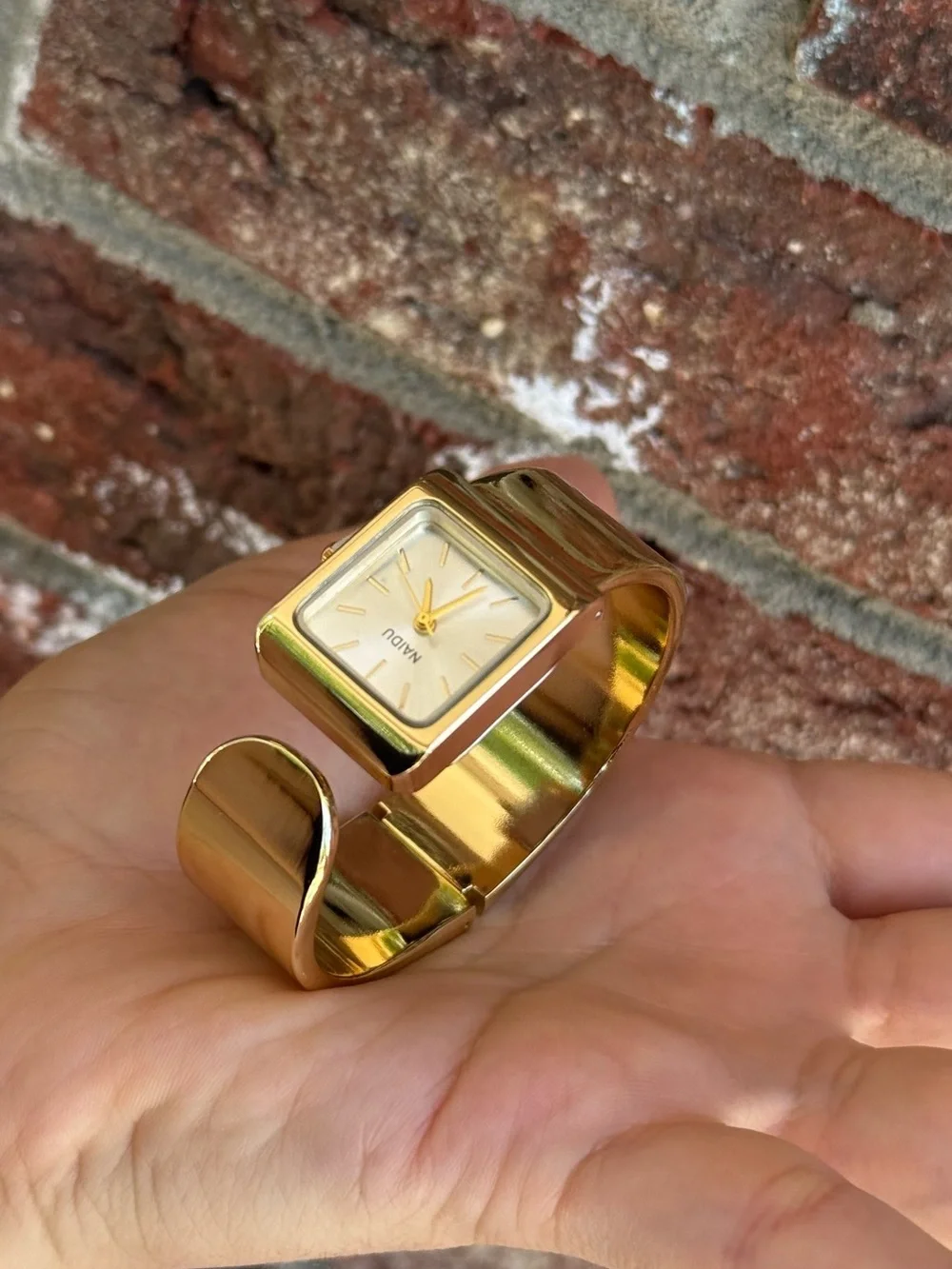 Classic Vintage Cuff Watch - Square Face
